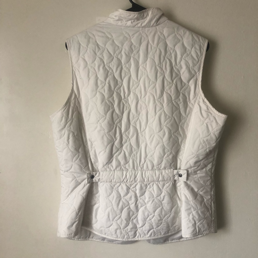 Eddie Bauer White Stylish Puffer Vest - Picture 6 of 8